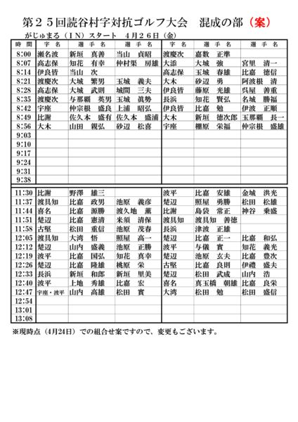 字対抗②（混成in）0424のサムネイル